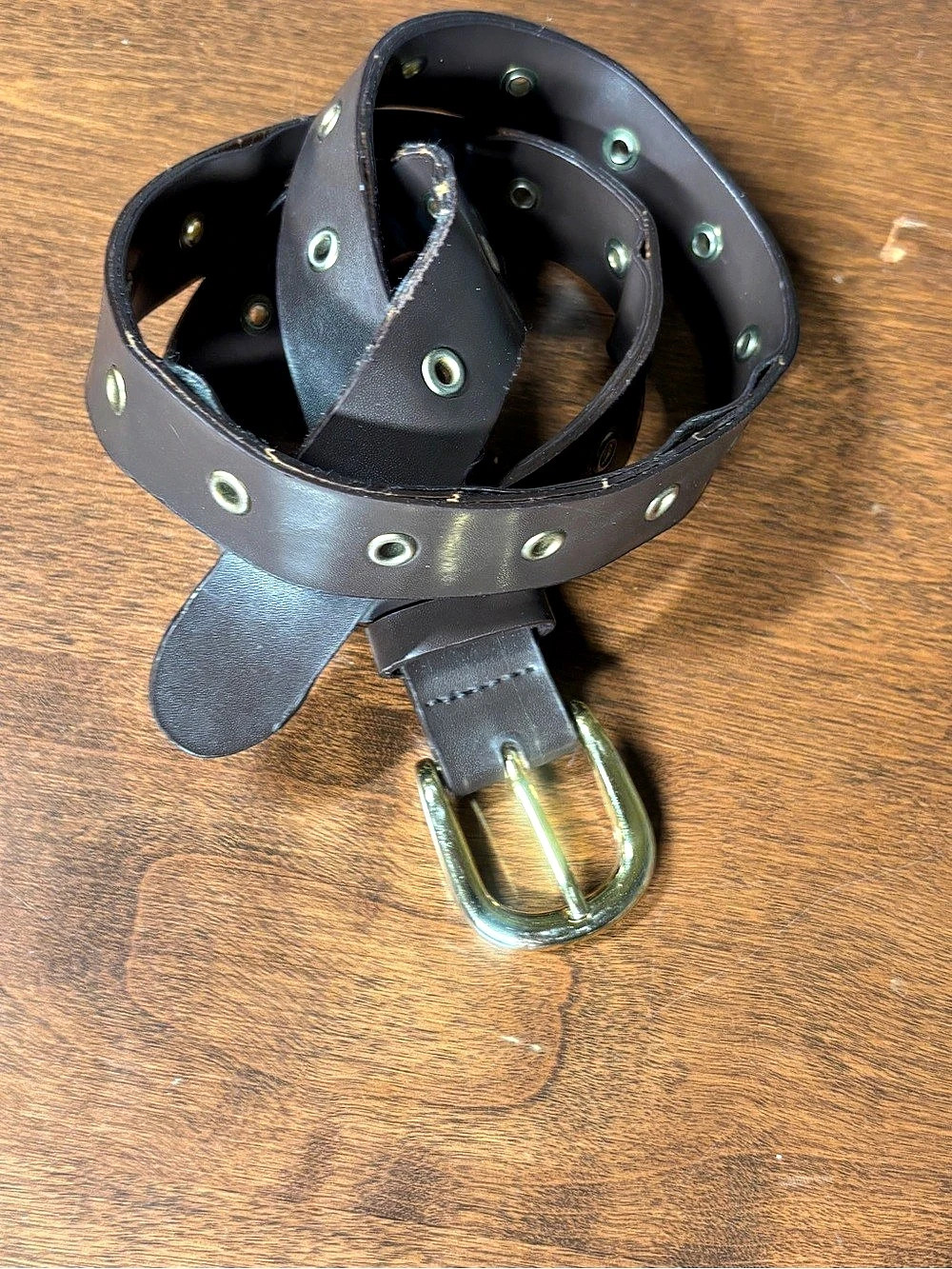 Leather-Look Belt in Brown